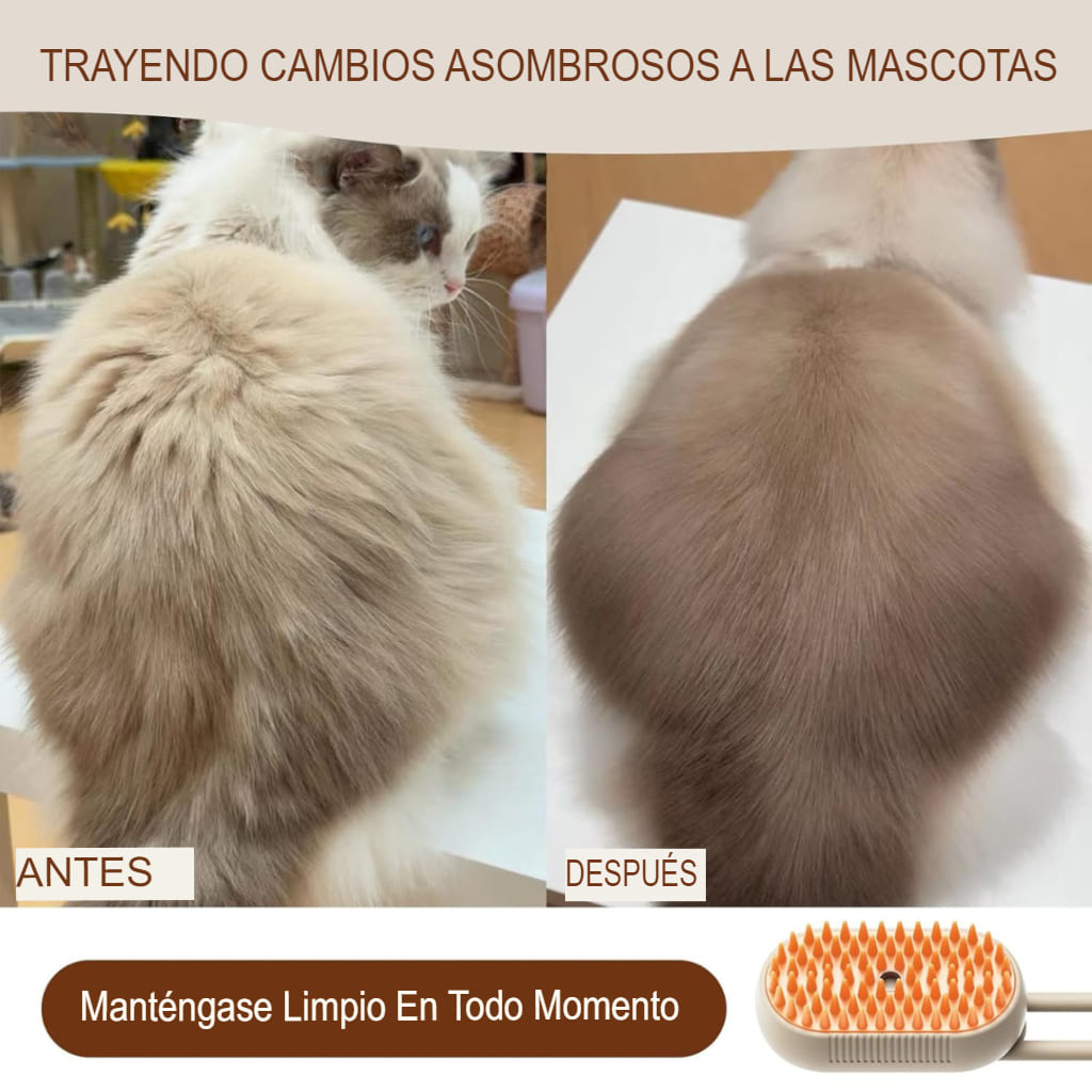 Cepillo 3 en 1 para Gatos