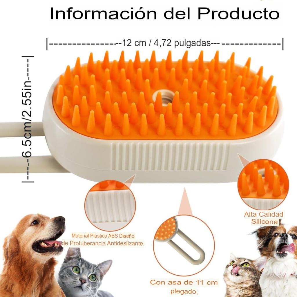 Cepillo 3 en 1 para Gatos